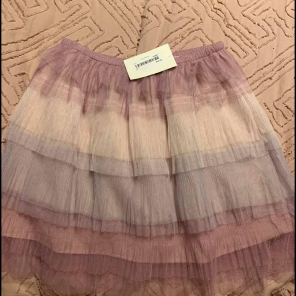 Sheer layered skirt